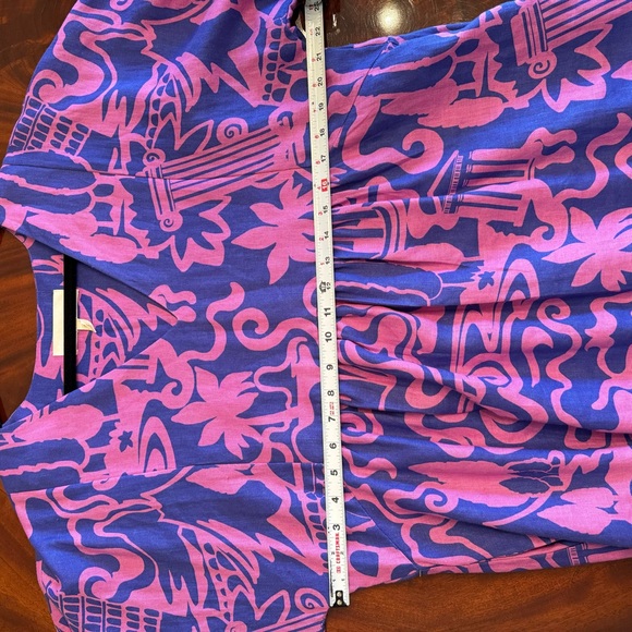 Mara Hoffman Aviva Dress | Thalasa Print Dyed Hemp Midi - Picture 12 of 14